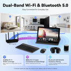 Android 16 Tablet 10.1 Inch, 26GB RAM 128GB ROM, 1TB Expandable, 5GHz WiFi
