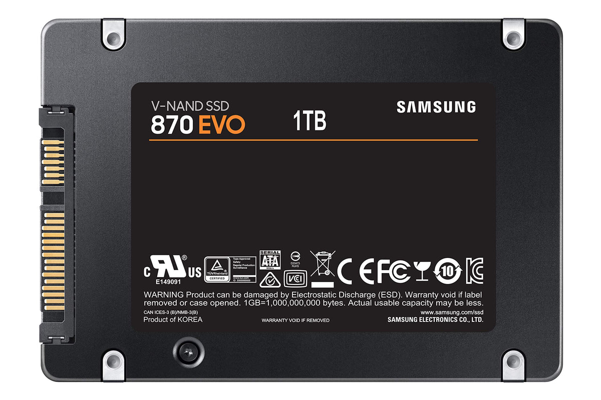 Samsung SSD 870 EVO SATA III 2.5” 1TB, Read Speeds Up to 560MB/s