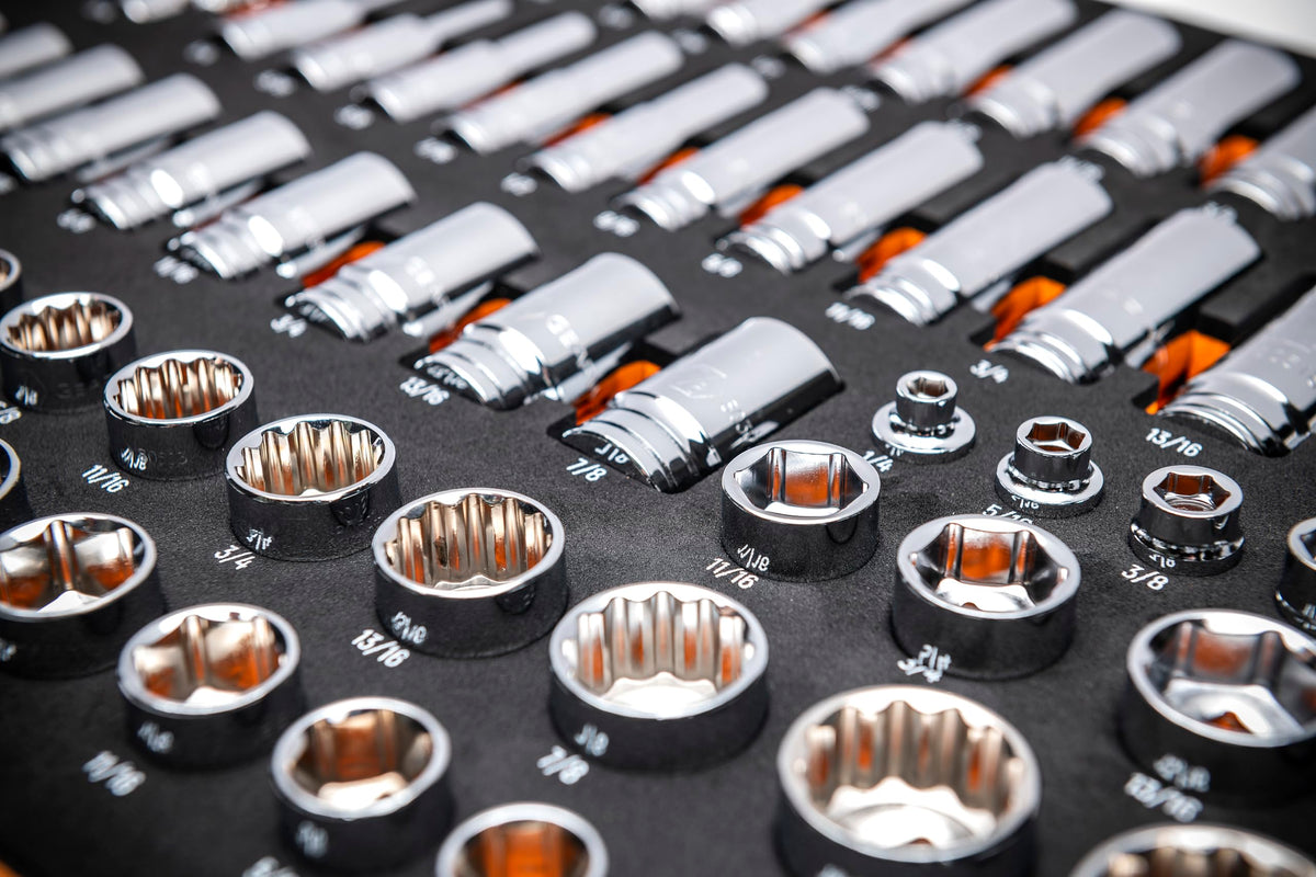 GEARWRENCH 85 Piece 3/8” Drive Master SAE Socket Set | GWMSSKT38SAE