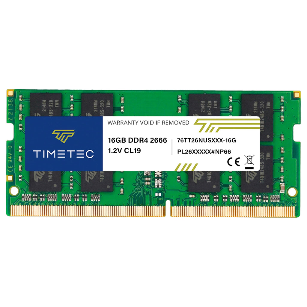 Timetec Elite 32GB KIT (2x16GB) DDR4 2666MHz (PC4-2666V) PC4-21300 SODIMM Laptop RAM – 260-Pin 1.2V CL19 Non-ECC Unbuffered Memory Module for Laptop, Notebook, Mini PC, All-in-One