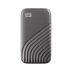 Western Digital 500GB My Passport SSD Portable External Solid State Drive, Gray, Sturdy and Blazing Fast, Password Protection with Hardware Encryption - WDBAGF5000AGY-WESN