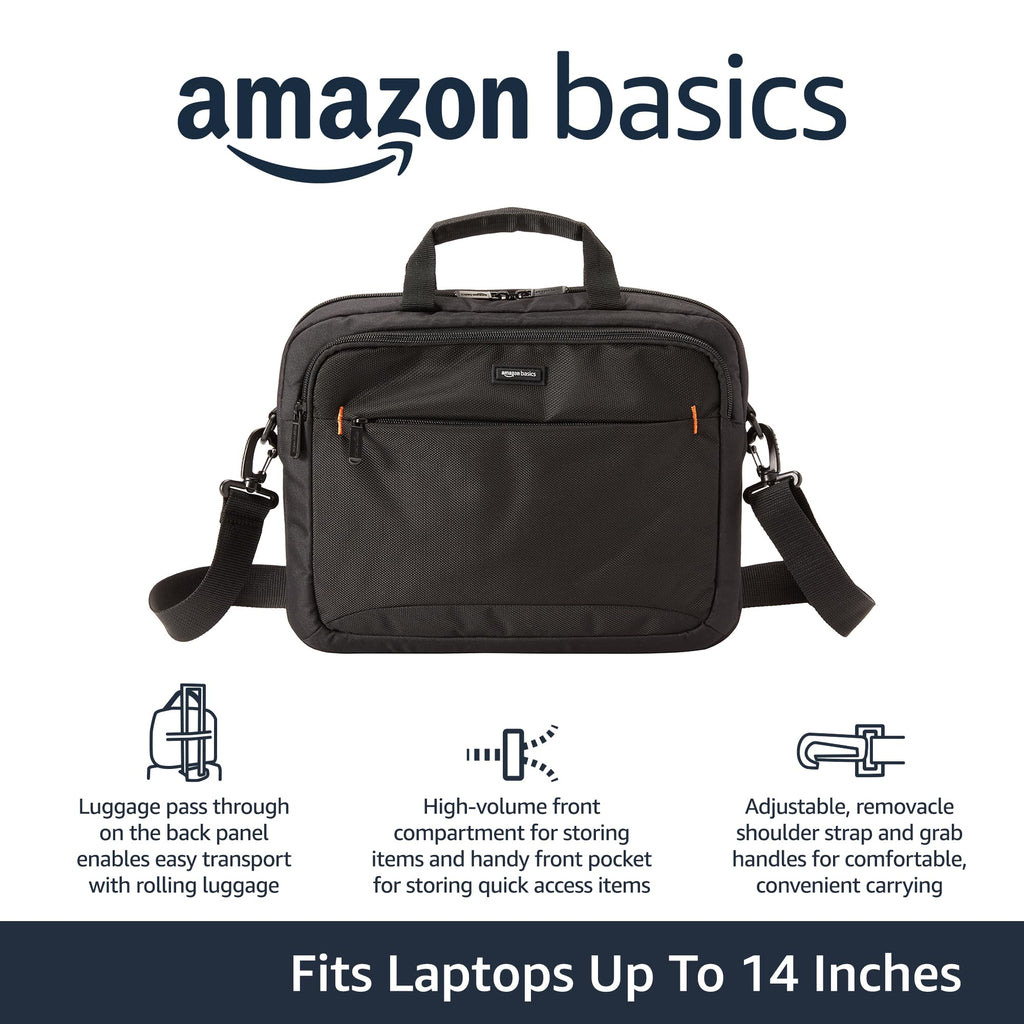 Amazon Basics Laptop Carrying Case, Black
