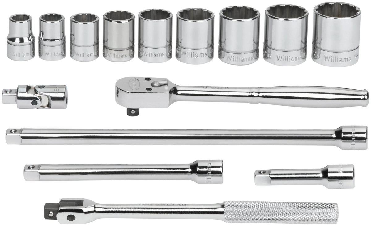 Williams WSB-23FTB 23-Piece 3/8-Inch Drive Socket and Drive Tool Set with Toolbox