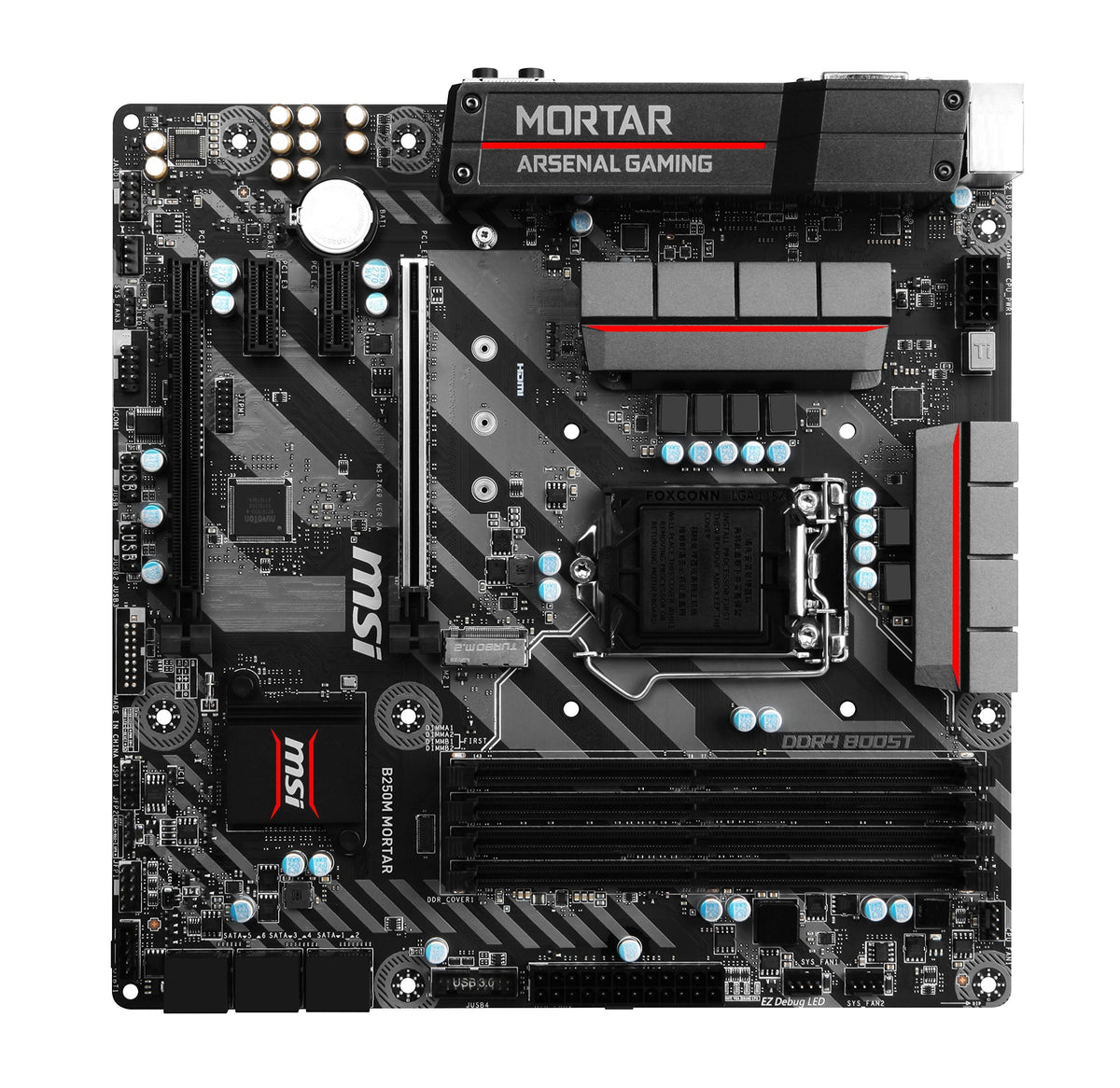 MSI Gaming Intel B250 LGA 1151 DDR4 HDMI VR Ready Micro-ATX Motherboard (B250M Mortar)