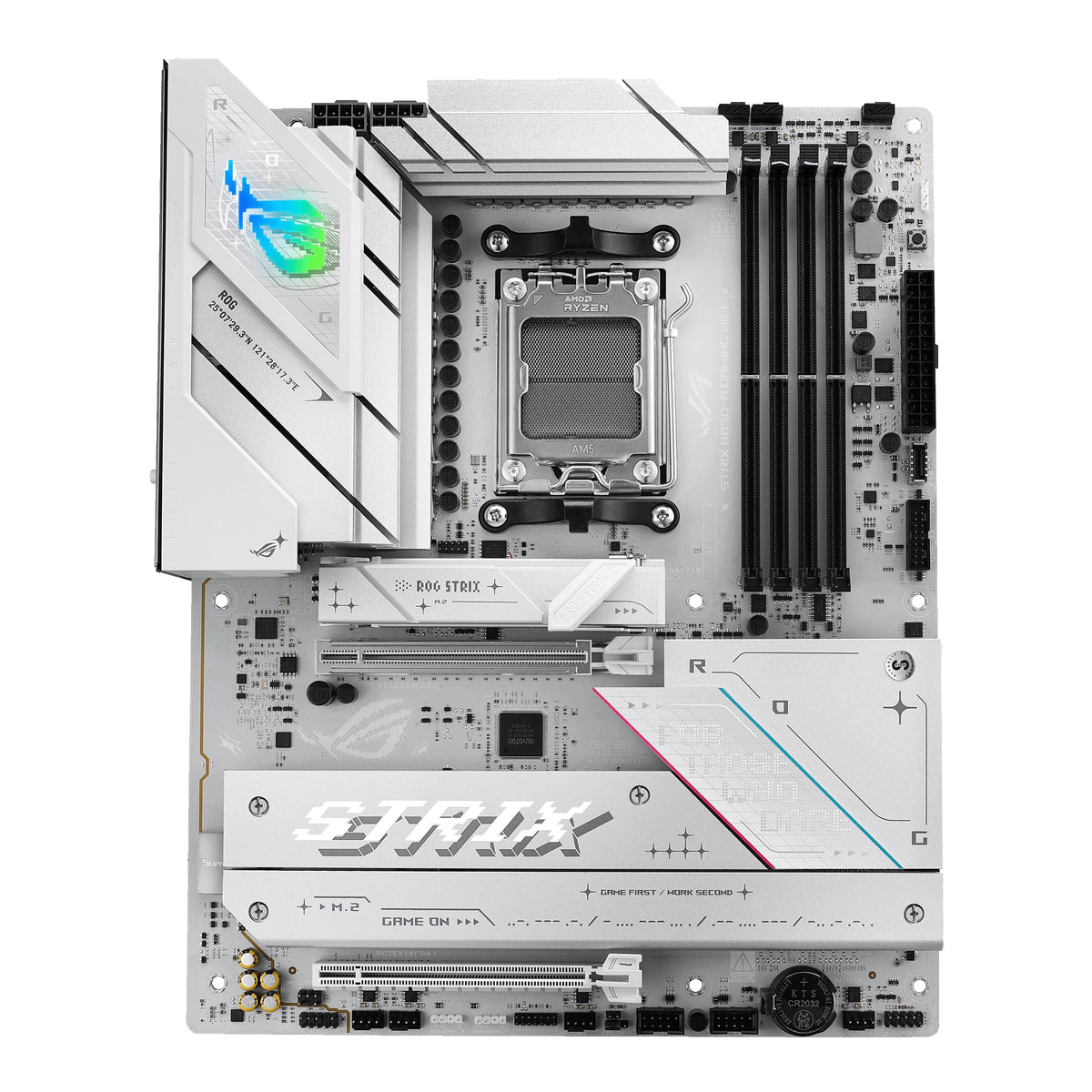 ASUS ROG Strix B850-A Gaming WiFi AMD AM5 B850 ATX Motherboard 14+2+2 Power Stages, DDR5 AEMP, 2.5G LAN 7 with Q-Antenna, 4X M.2, PCIe® 5.0, USB 20Gbps Type-C, AI Networking II, ASUS Advisor