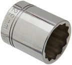 Williams WSS-23RC 23-Piece 1/2-Inch Drive Shallow 12 Point Socket Set
