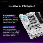 ASUS ROG Strix B850-A Gaming WiFi AMD AM5 B850 ATX Motherboard 14+2+2 Power Stages, DDR5 AEMP, 2.5G LAN 7 with Q-Antenna, 4X M.2, PCIe® 5.0, USB 20Gbps Type-C, AI Networking II, ASUS Advisor