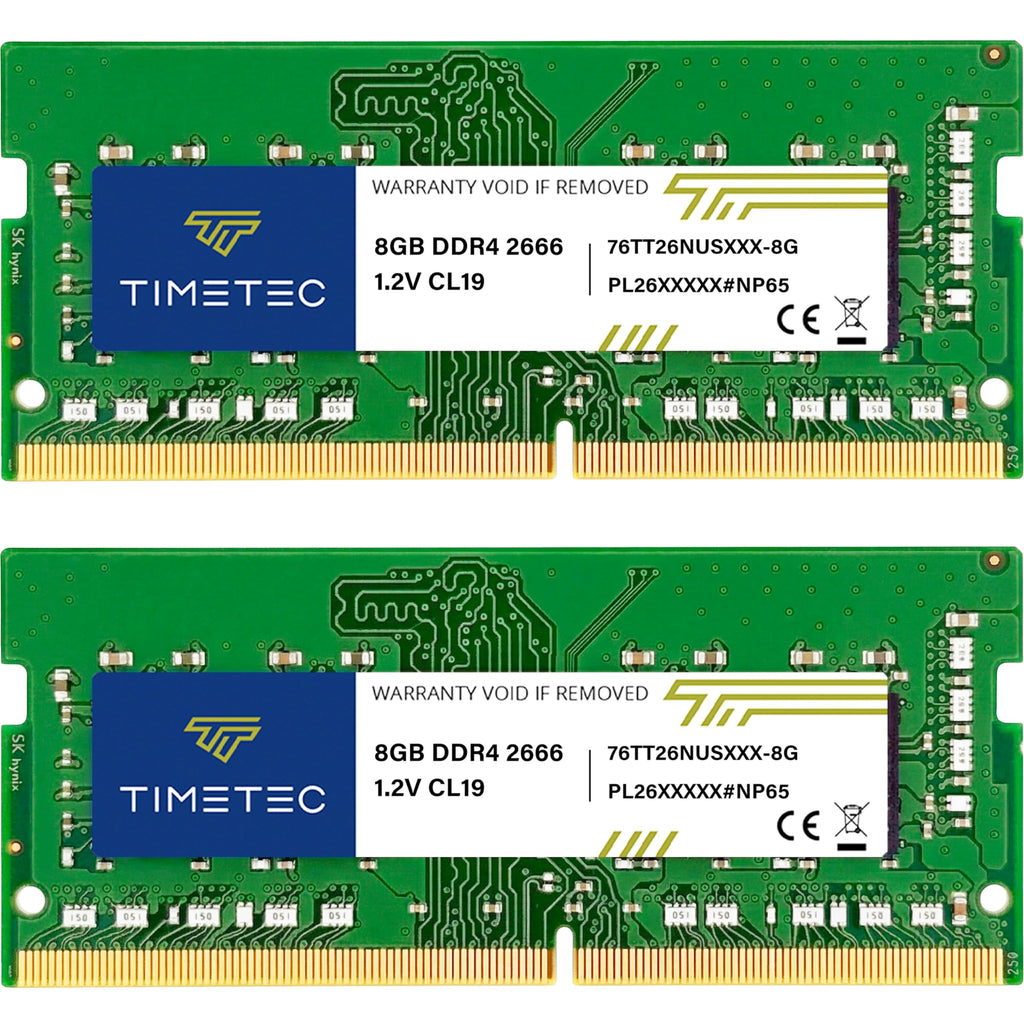 Timetec Elite 32GB KIT (2x16GB) DDR4 2666MHz (PC4-2666V) PC4-21300 SODIMM Laptop RAM – 260-Pin 1.2V CL19 Non-ECC Unbuffered Memory Module for Laptop, Notebook, Mini PC, All-in-One