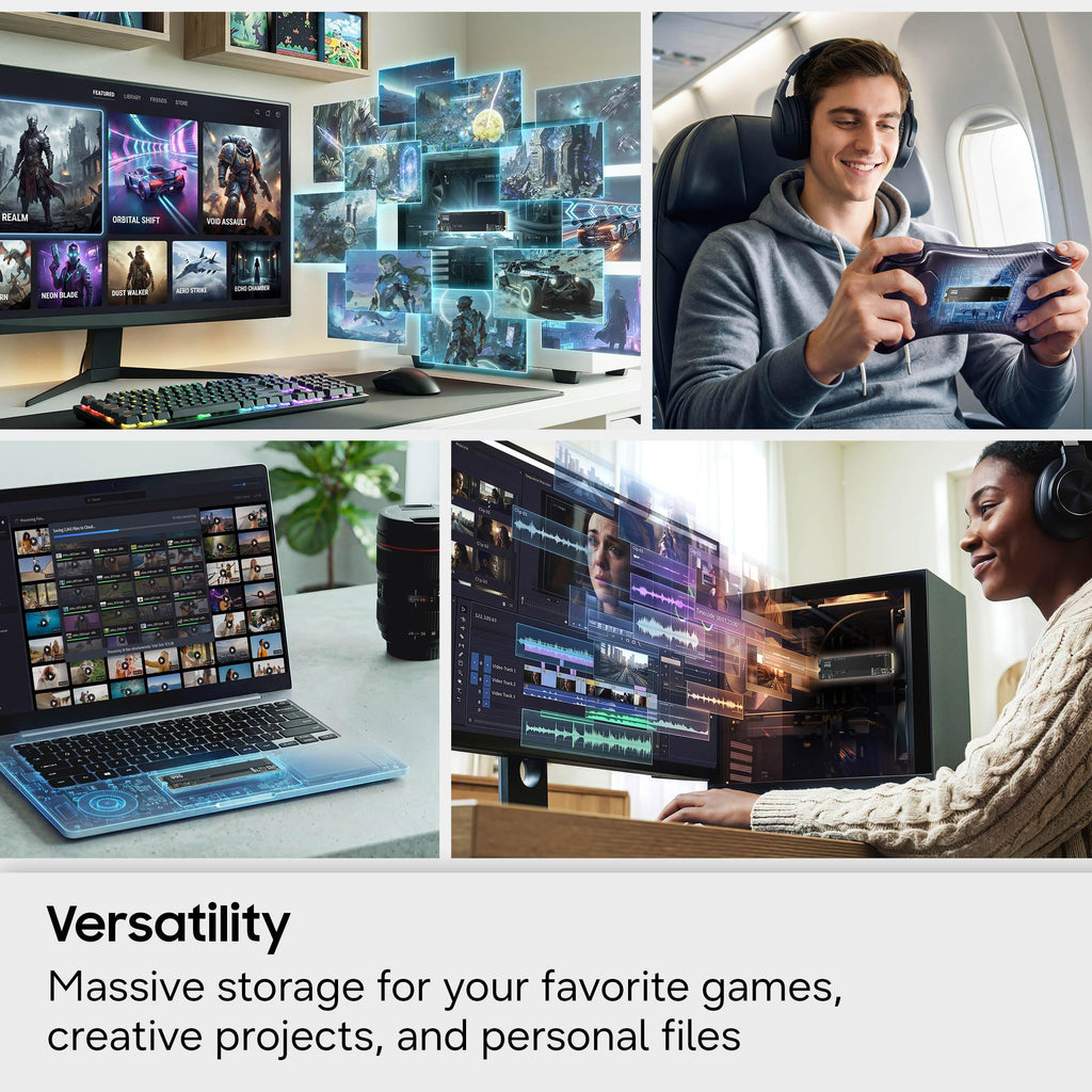 Samsung Internal SSD 990 1TB, Read/Write Speeds Up to 7,150/6,450 MB/s