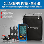 Jonard Tools SPM-800 Solar MPPT Power Meter - High-Precision Voltage, Current & Power Measurement, MC4 Leads, LCD Display, Safety Protections for Solar Panels