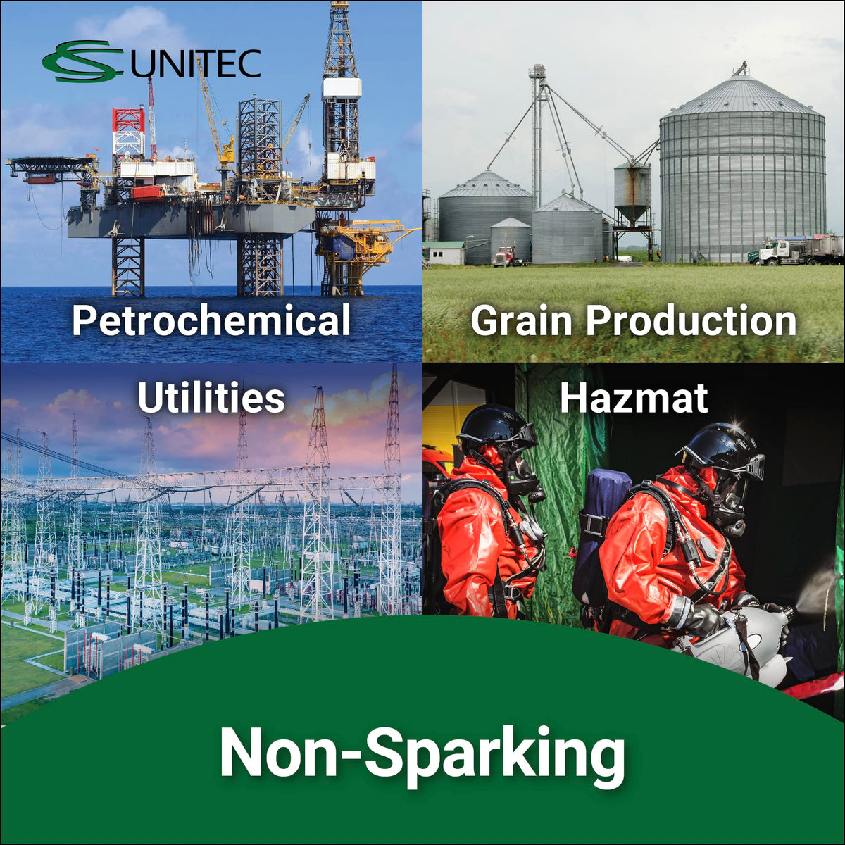 CS Unitec | Non-Sparking & Non-Magnetic Adjustable Wrench | 15in Aluminum Bronze Tool, TUV Certified & Beryllium Free