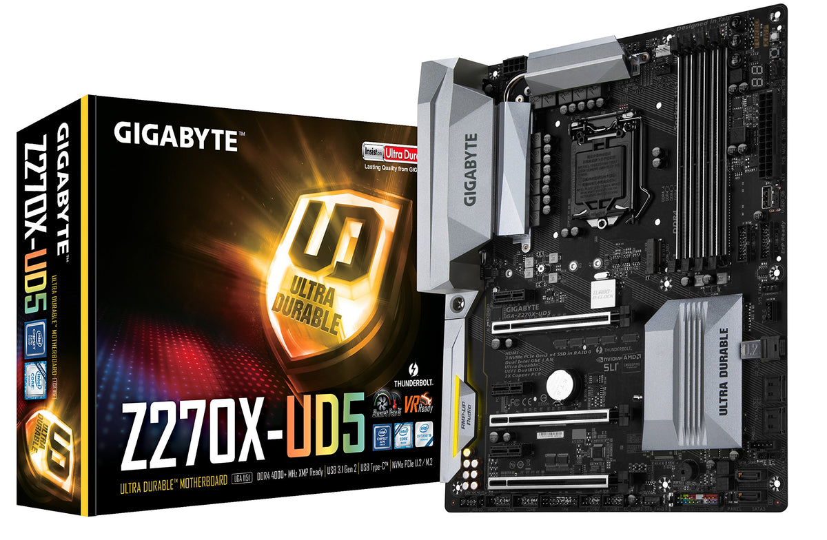 GIGABYTE GA-Z270X-UD5 LGA1151 Intel 2-Way SLI ATX DDR4 Motherboard