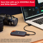 SANDISK 4TB Extreme PRO Portable SSD, Up to 2000MB/s Read Speeds-Old Model