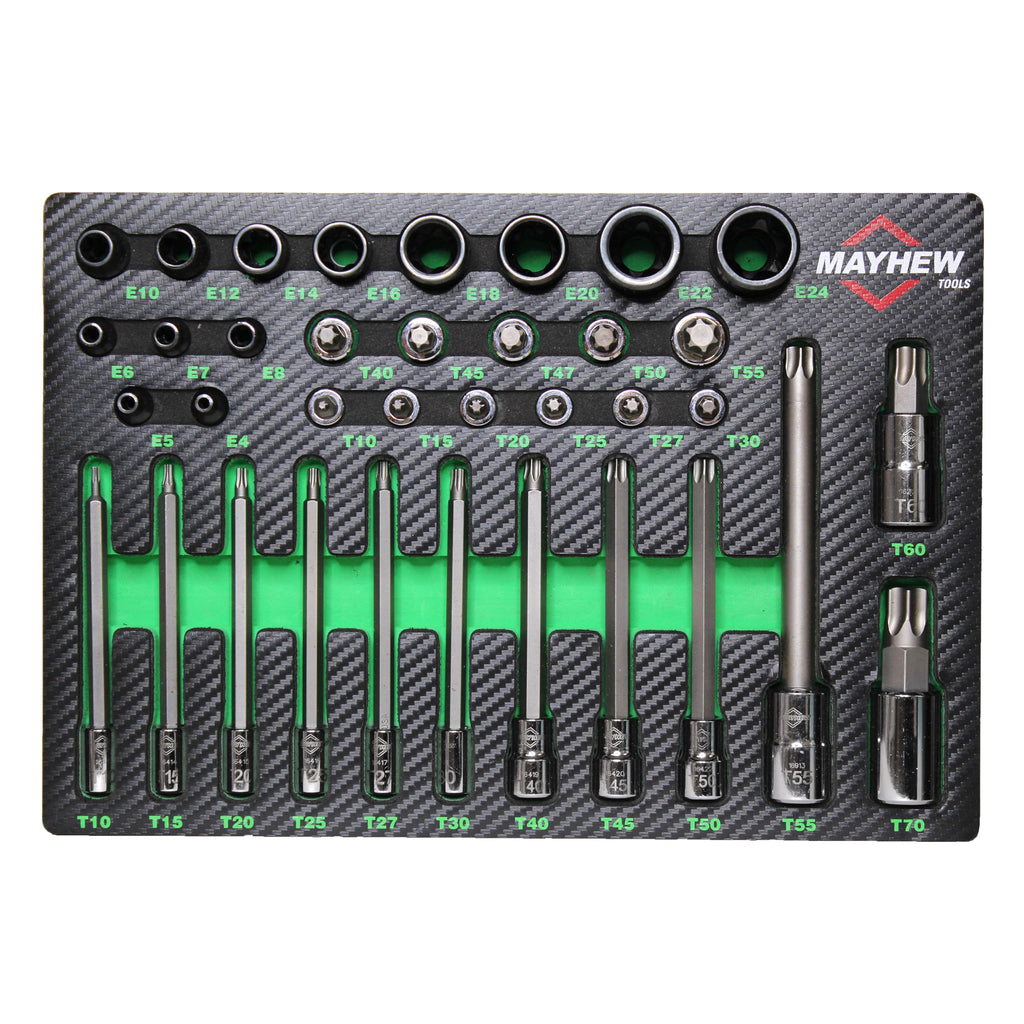 Mayhew Tools 16063F Master Socket Bit Set, 36-Piece Torx