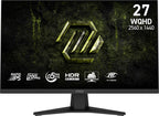 msi MAG 274QF E20 27-inch 2560 x 1440 (WQHD) Gaming Monitor, 200Hz, AMD FreeSync Premium, NVIDIA G-SYNC Compatible, HDR Ready, HDMI, VGA Port, VESA, Tilt, 0.5ms, Black