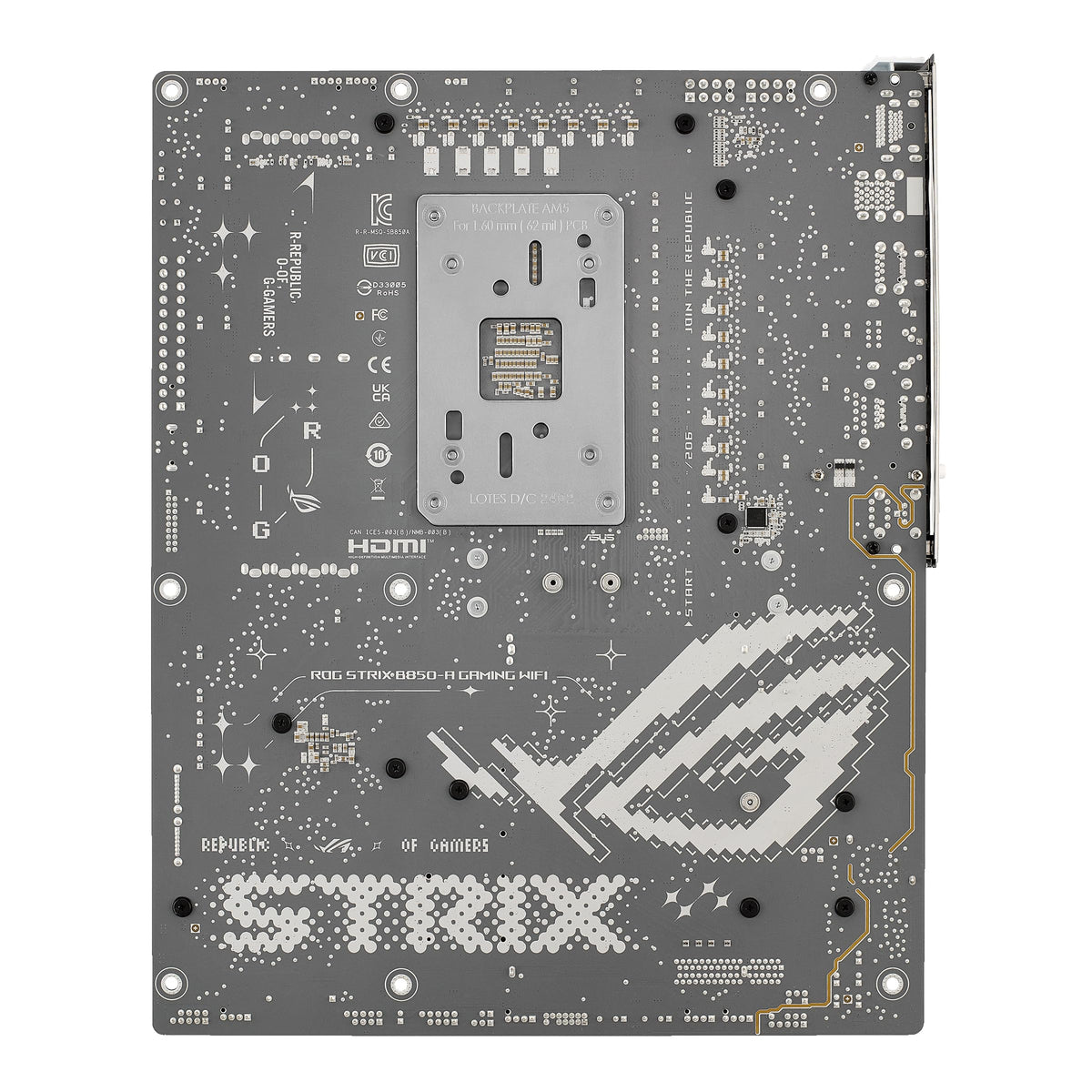 ASUS ROG Strix B850-A Gaming WiFi AMD AM5 B850 ATX Motherboard 14+2+2 Power Stages, DDR5 AEMP, 2.5G LAN 7 with Q-Antenna, 4X M.2, PCIe® 5.0, USB 20Gbps Type-C, AI Networking II, ASUS Advisor