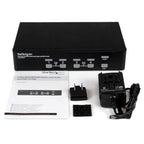 StarTech 4-Port DVI USB KVM, Audio, 1U Rack-Mount, TAA (SV431DVIUA)