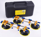 Seamless seam Setter with 6" Suction Cups for Seam Joining & Leveling/Professional Countertop, granite， Stone, Marble Slab Installation. (double pole 2 PCS)