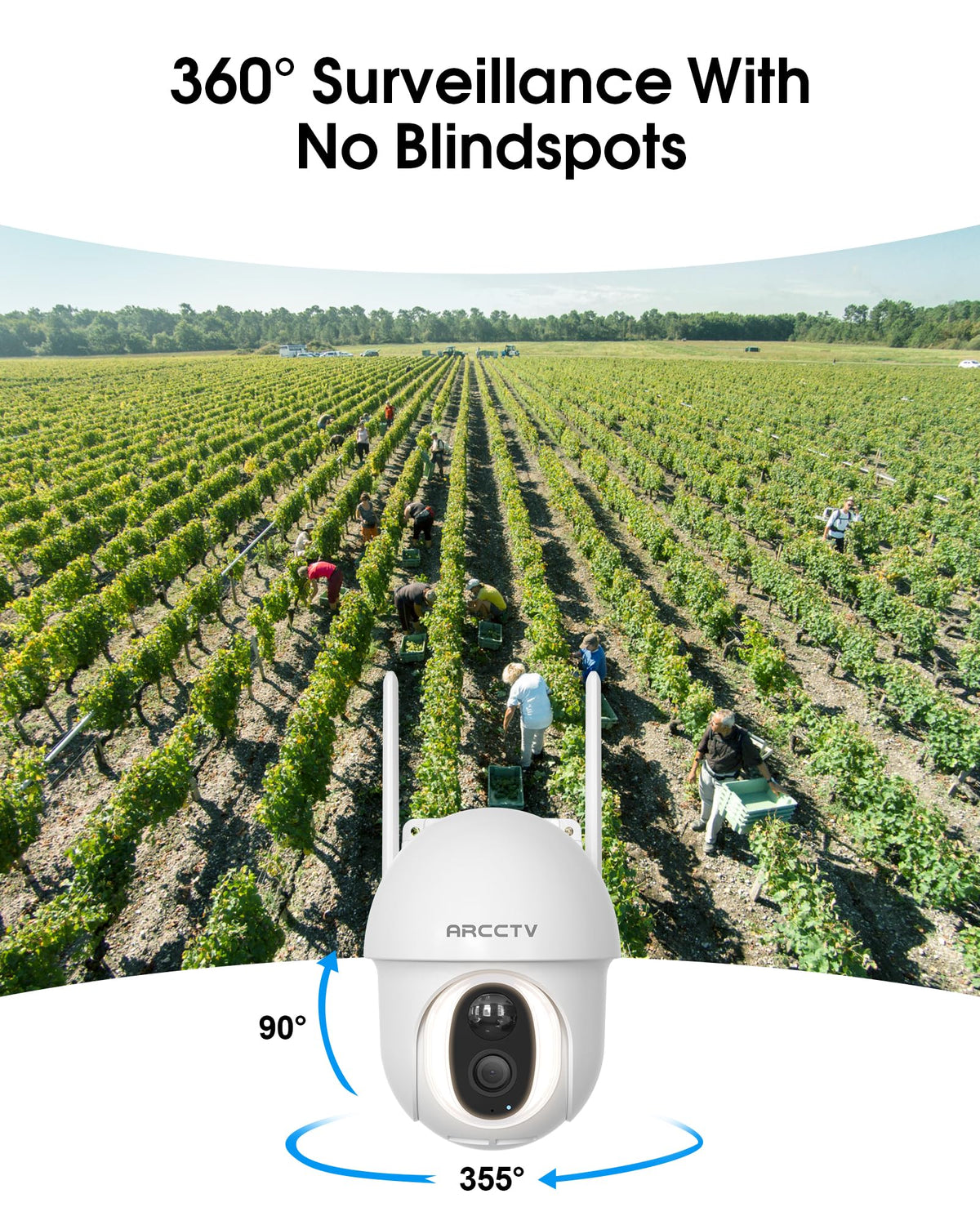 ARCCTV 4G LTE Cellular Security Camera Outdoor Wireless