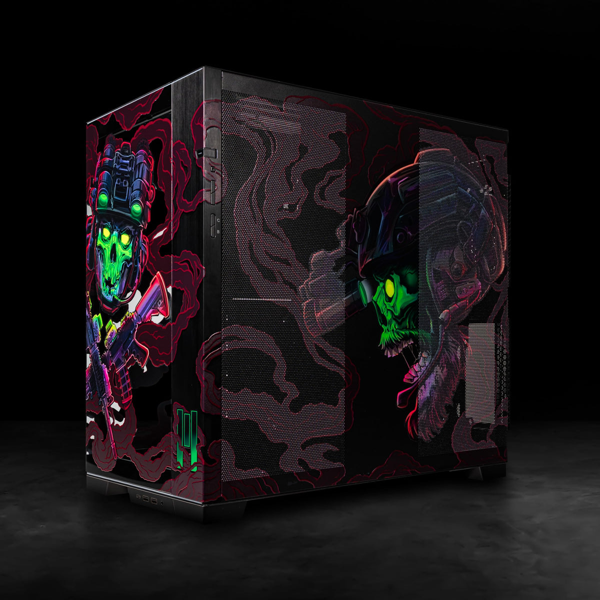 META PCS Night Reaper Lian Li O11 Dynamic EVO RGB - Full Tower ATX PC Case – Tempered Glass Gaming Computer Case with Modular Design, High Airflow, and Customizable RGB Lighting