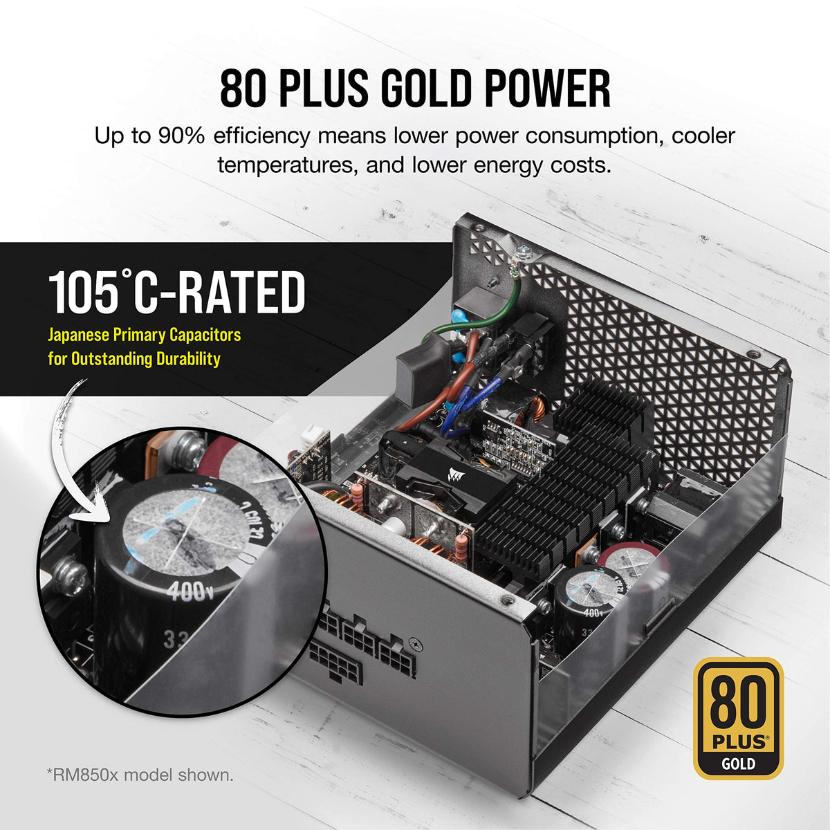 CORSAIR RM1000x ATX 1000W Power Supply – Black