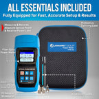 Jonard Tools FPM-55 High Precision Fiber Optic Power Meter with Data Storage (-50 to +26 dBm) and FC/SC/LC Adapters